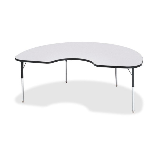 Jonti-Craft TABLE, KIDNEY, 48X72, GY/BK JNT6423JCA180 - main